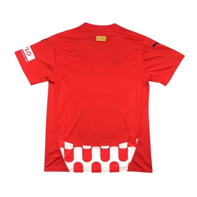 Gerona - Maillot Domicile 2024-25 - Rouge , Blanc