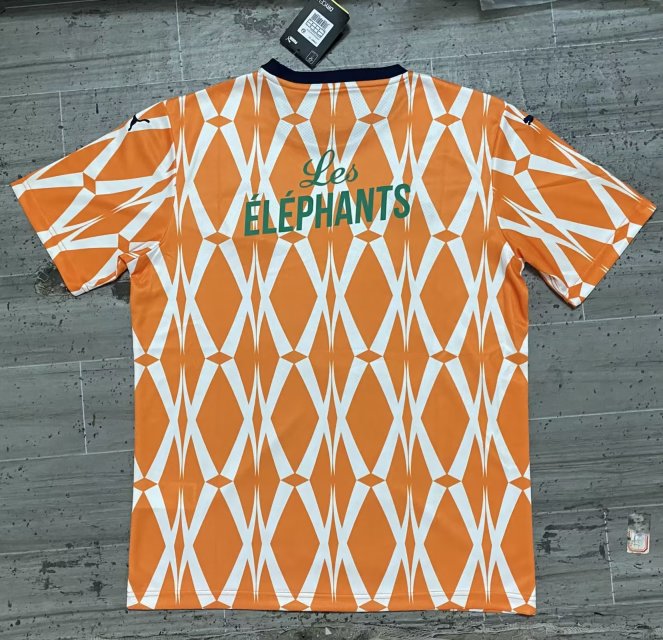 Cote D'ivoire - Maillot Concept - Orange , Blanc