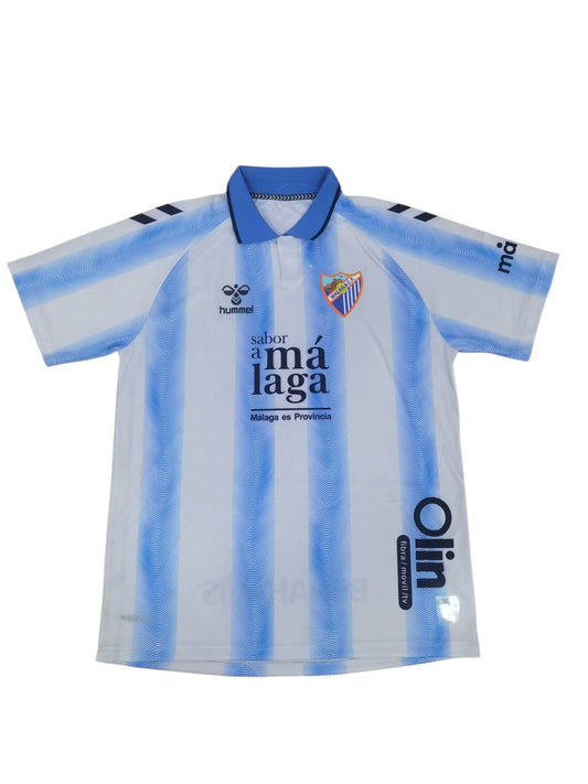 Malaga - Maillot Domicile 2023-24 - Blanc , Bleu