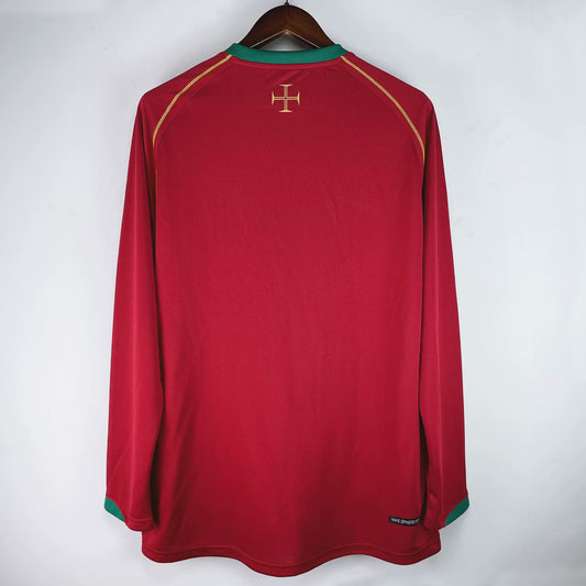 Portugal - Maillot Rétro Longue Manche - Rouge