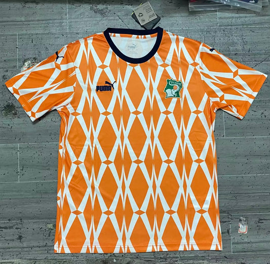 Cote D'ivoire - Maillot Concept - Orange , Blanc