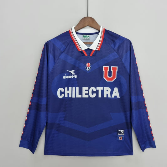 Chili - Maillot Rétro  Longue Manche - Bleu , Orange