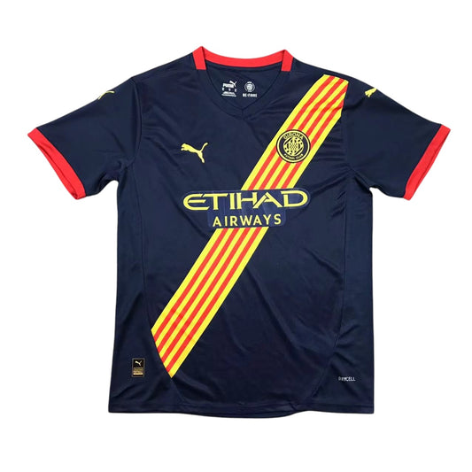 Gérone - Maillot Extérieur 2024-25 - Bleu , Jaune