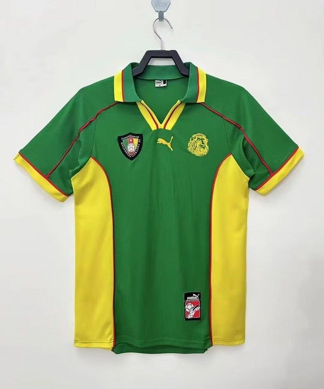 Cameroun - Maillot Rétro - Vert , Jaune