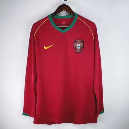 Portugal - Maillot Rétro Longue Manche - Rouge