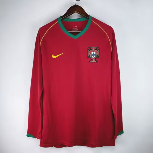 Portugal - Maillot Rétro Longue Manche - Rouge